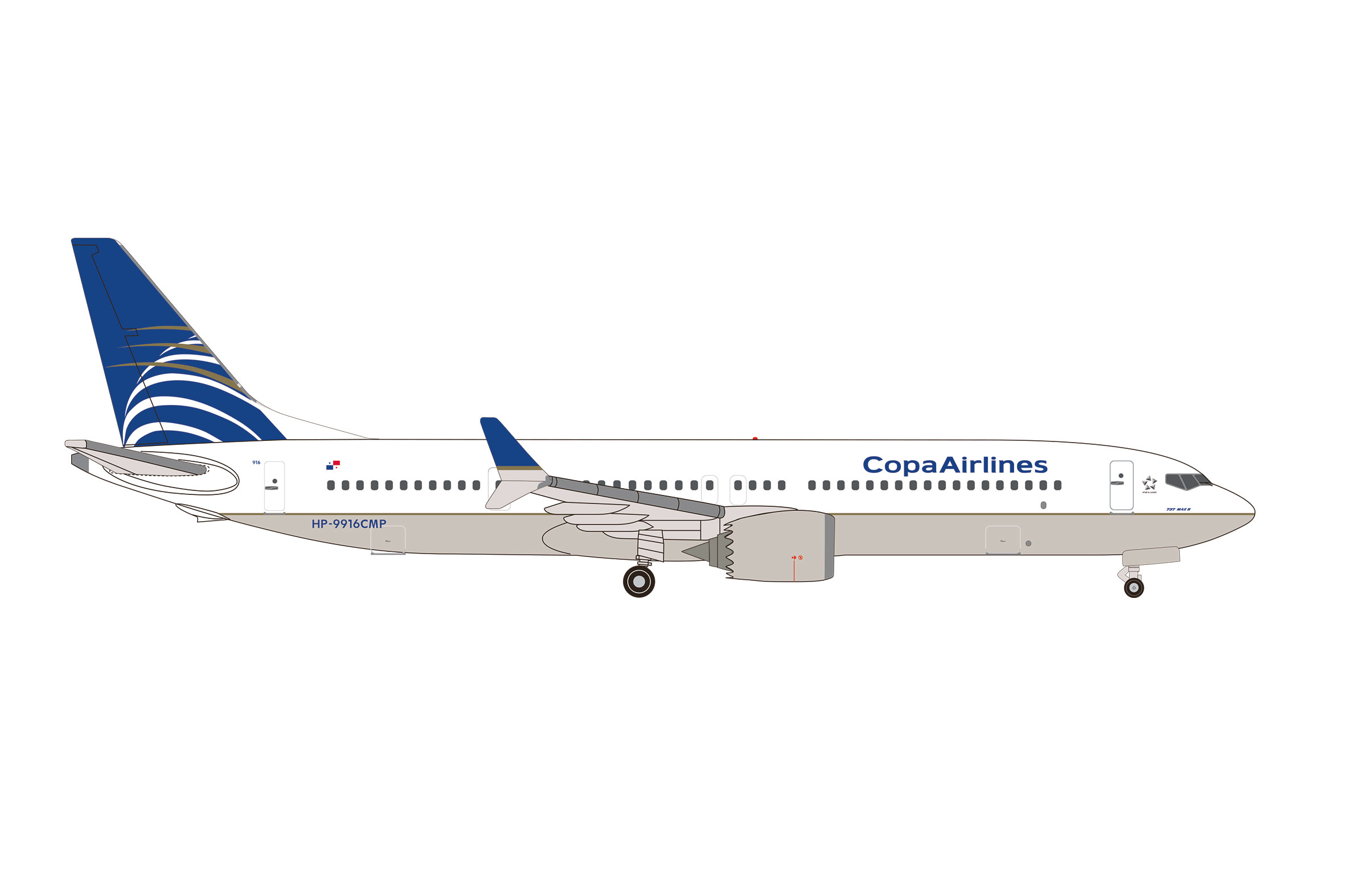 Copa Airlines Boeing 737 Max 9 - Reg.: HP-9916CMP