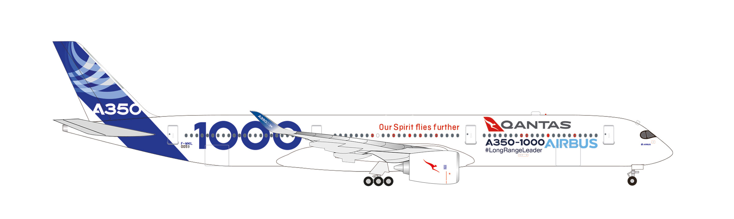 Airbus A350-1000 - Qantas “Project Sunrise” – Reg.:  F-WMIL