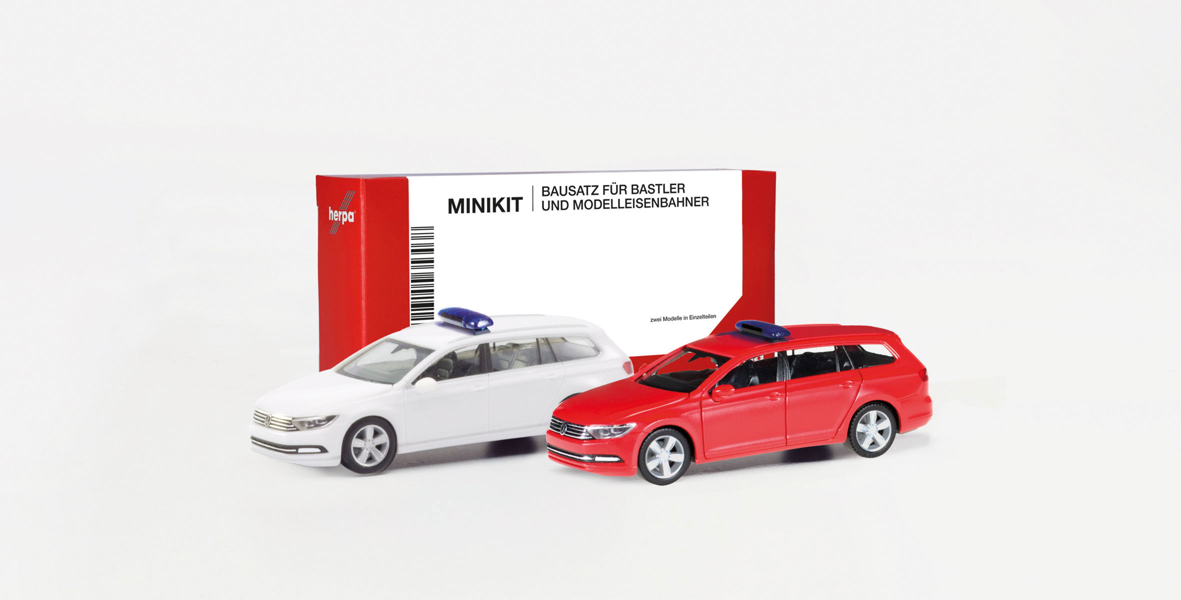 MiniKit 2 x VW Passat Variant mit Warnbalken