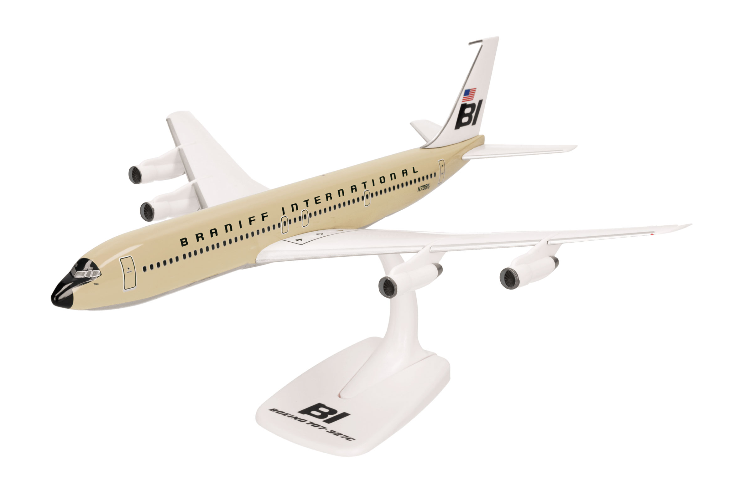 Braniff International Boeing 707-320 - Solid beige Reg.: N7104