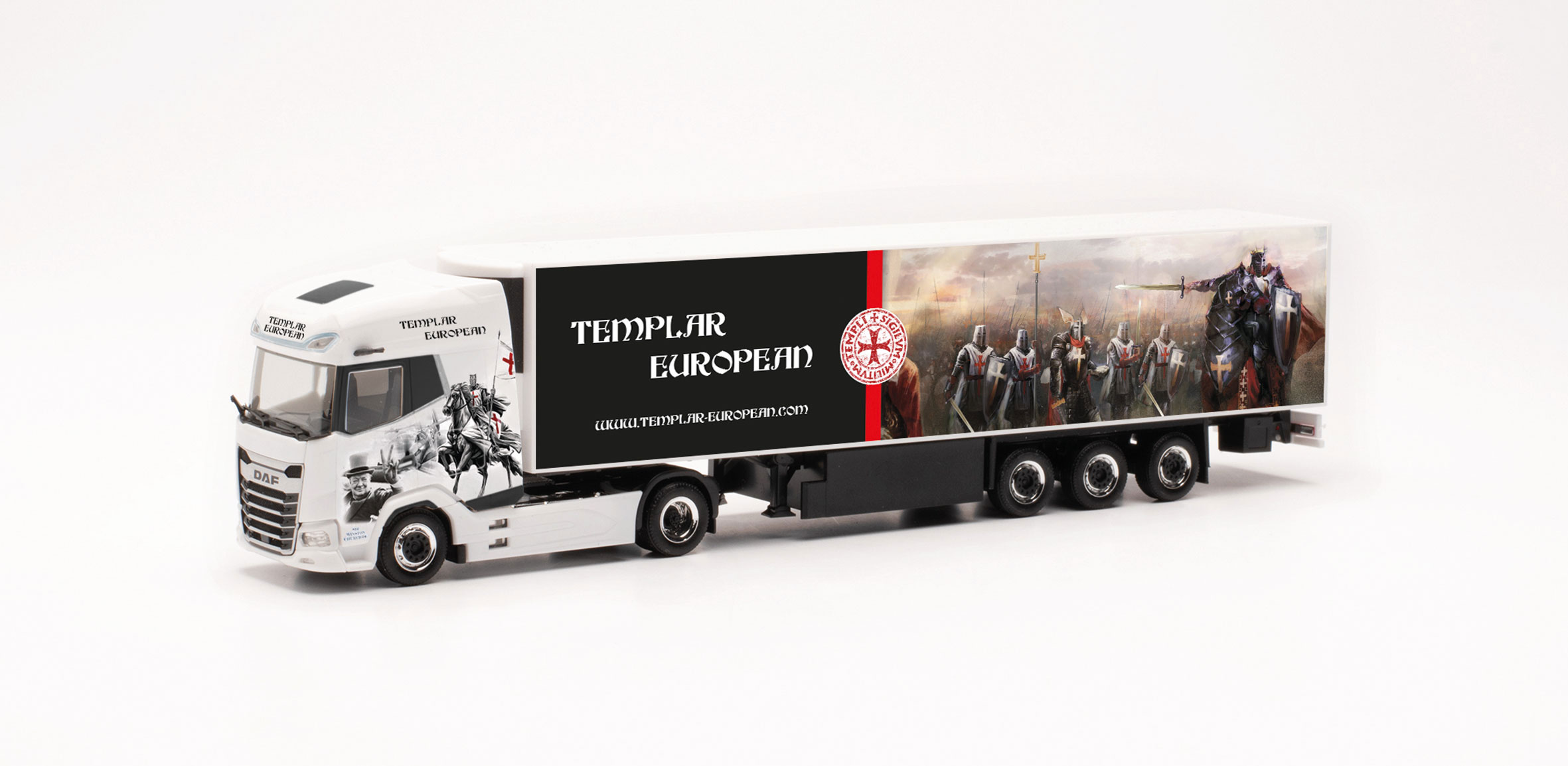 DAF XG+ Kühlkoffer-Sattelzug "Templar European" (Polen/Ostrow Wielkopolski)