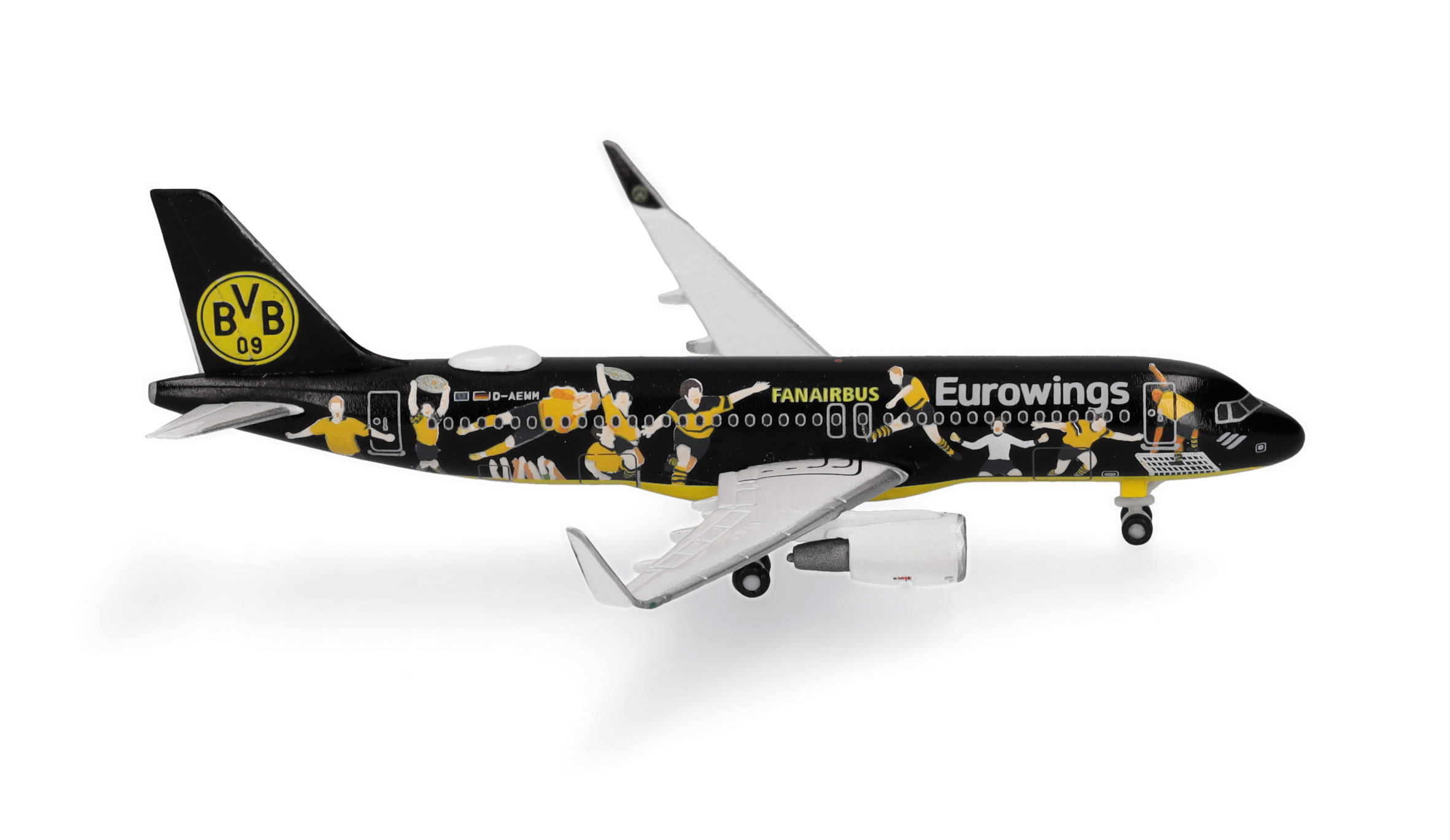 Eurowings Airbus A320 "BVB Fanairbus" – Reg.: D-AEWM