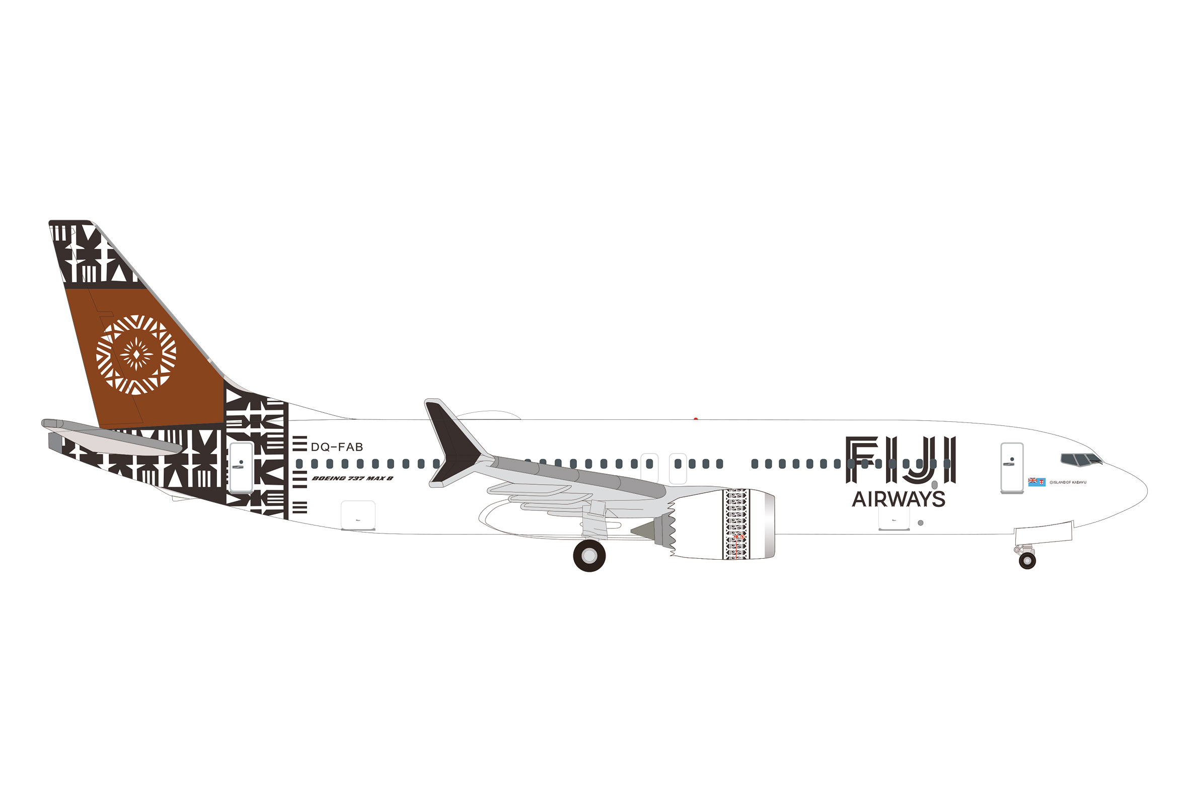 Fiji 737 Max 8 - "Island of Kadavu" Reg.:  DQ-FAB