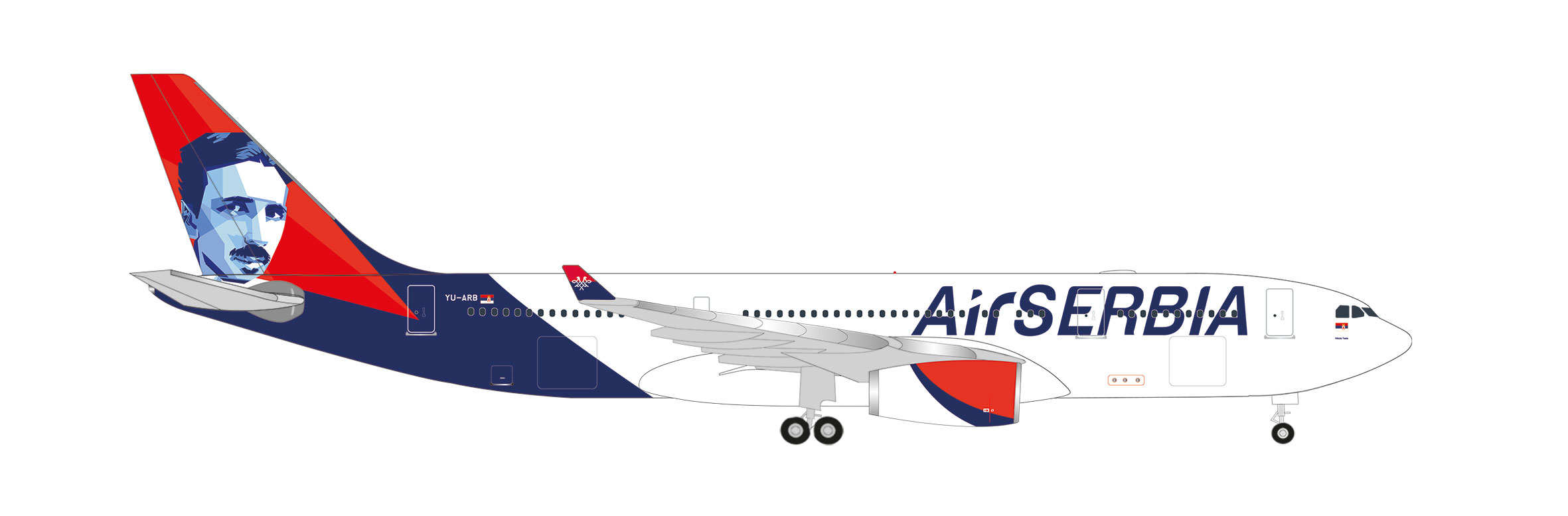 Air Serbia Airbus A330-200 –“Nikola Tesla” Reg.:  YU-ARB