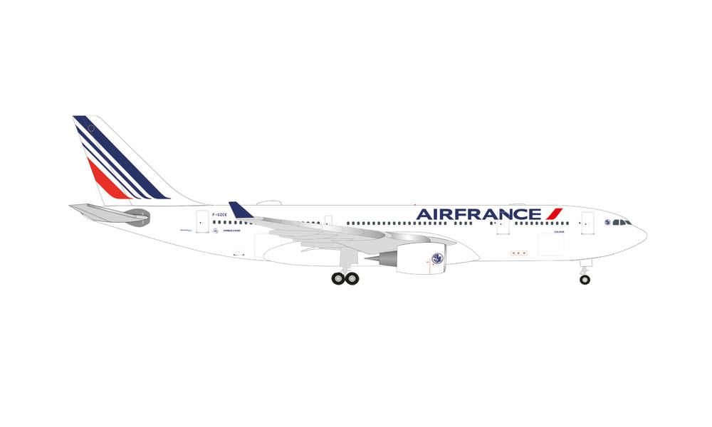Air France Airbus A330-200 (new colors) – "Colmar"  Reg.: FGCZE