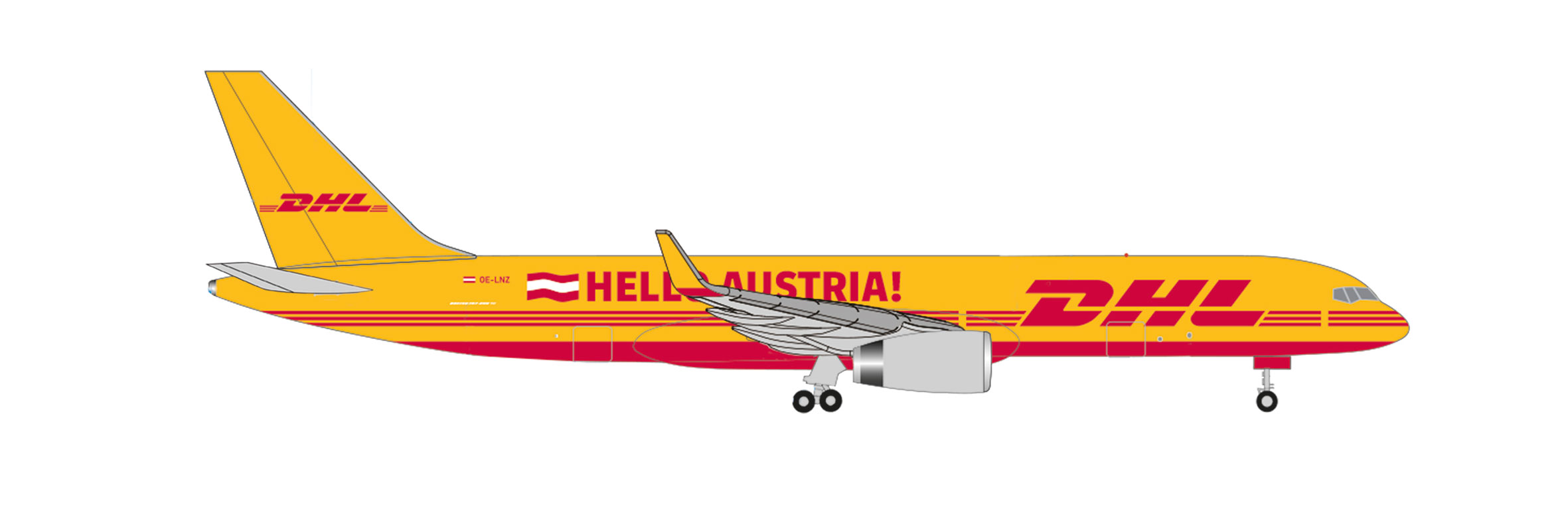 DHL Air Austria Boeing 757-200 “Servus/Hello Austria” – Reg.: OE-LNZ