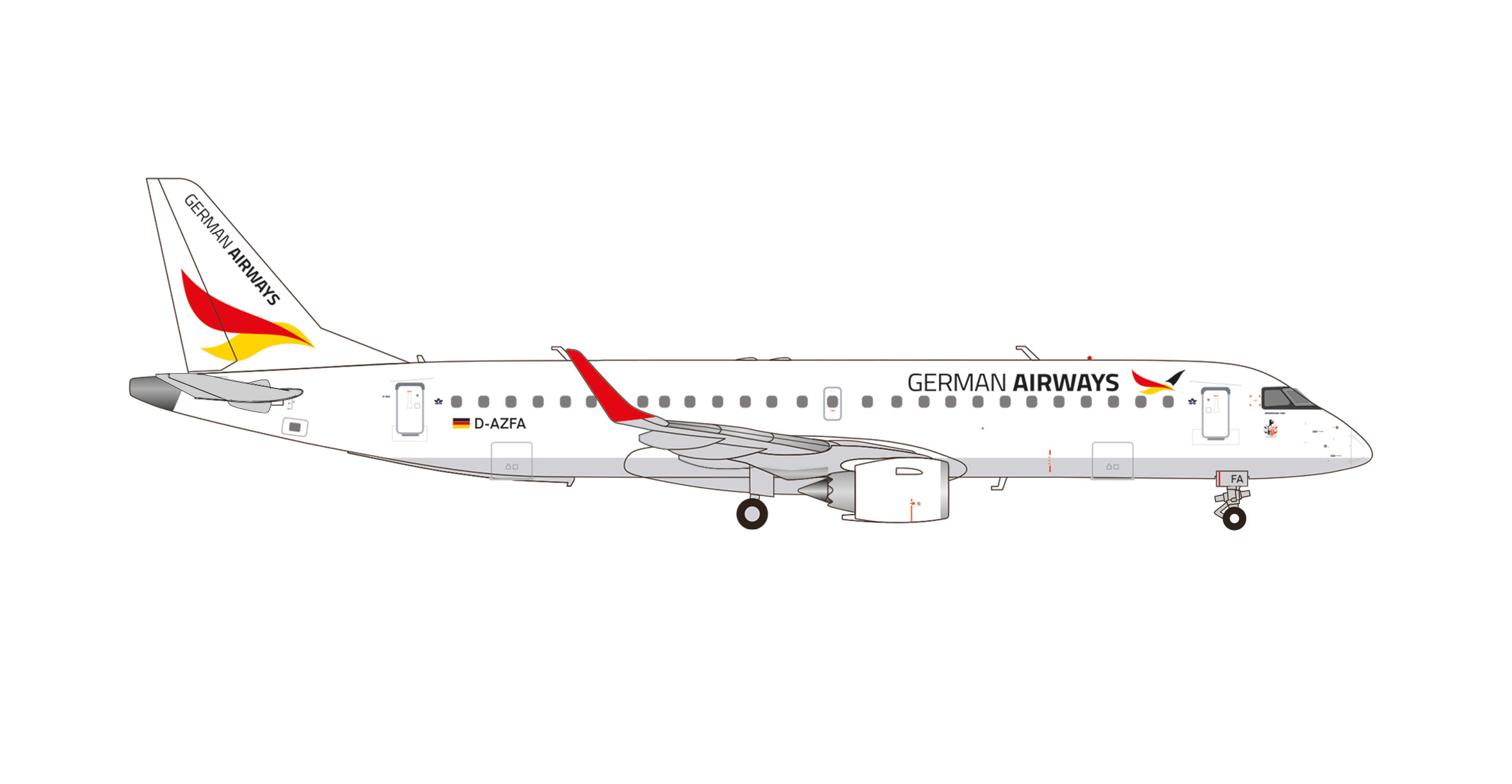 German Airways Embraer E190 – Reg.: D-AZFA