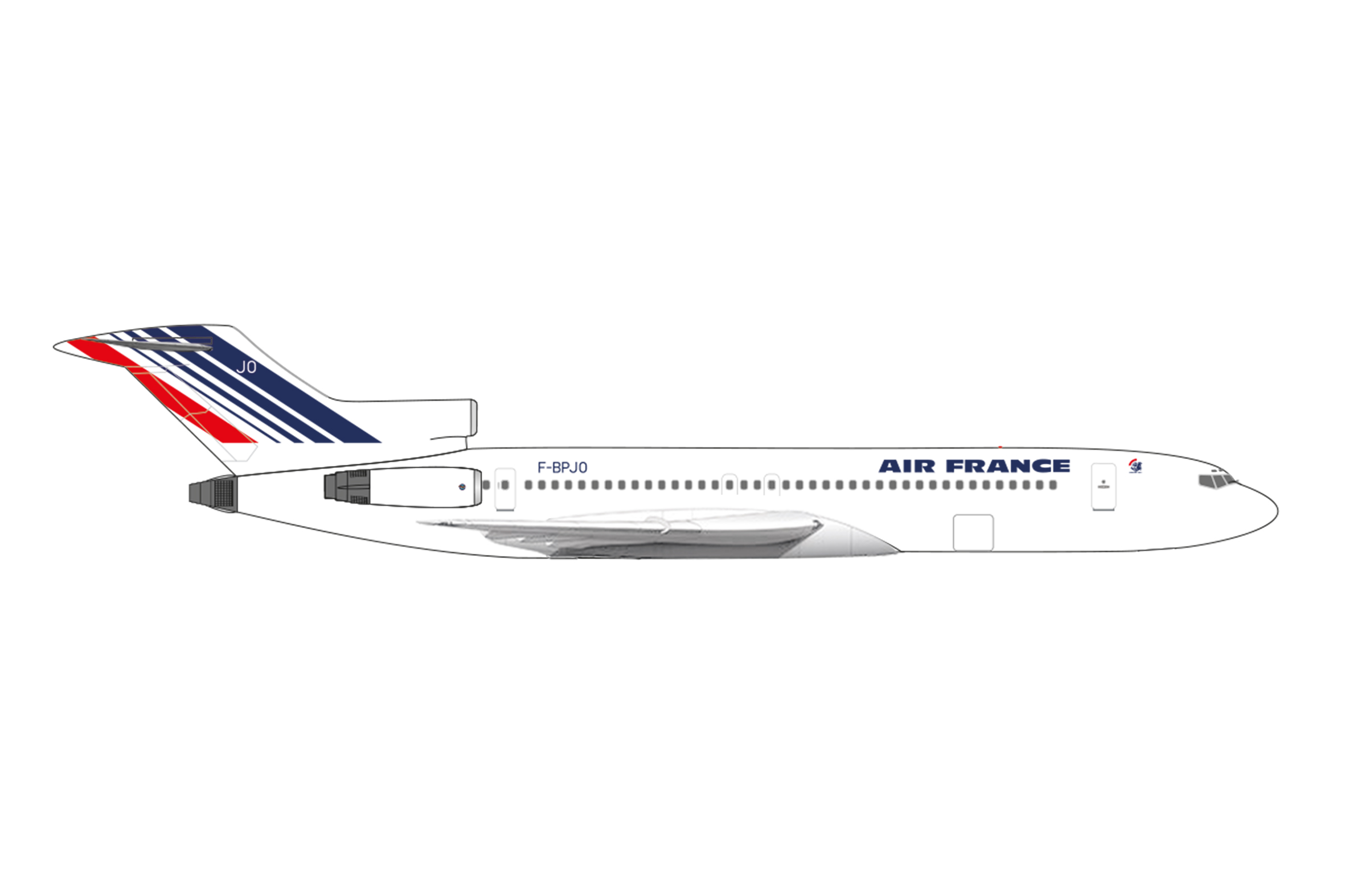 Air France Boeing 727-200 Reg.: F-BPJO