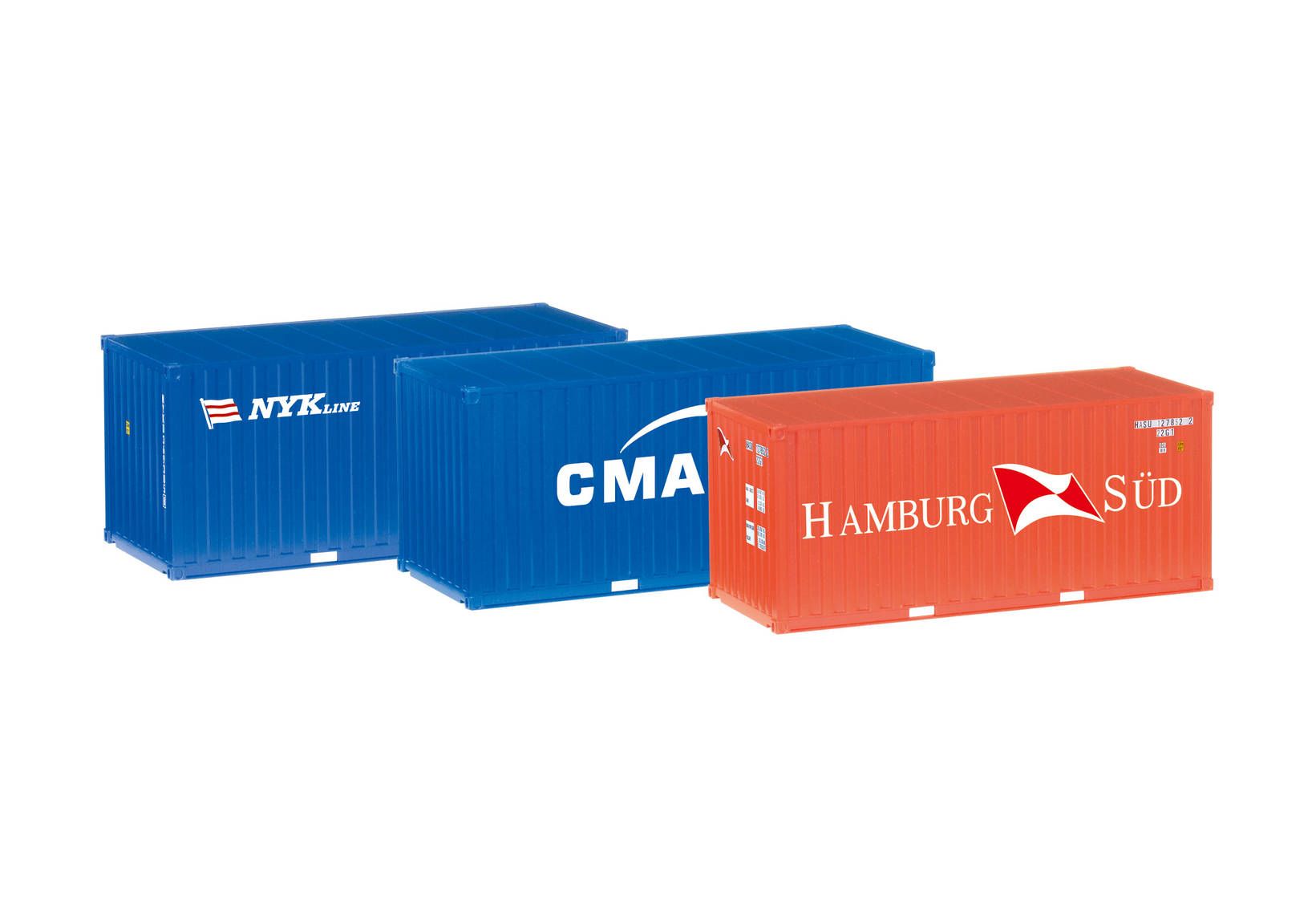 Container-Set 3x20 ft. "NYK / CMA/CGM / Hamburg Süd"