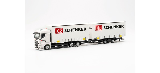 MAN TGX GM Volumen-Wechselplanen-Hängerzug „DB Schenker“