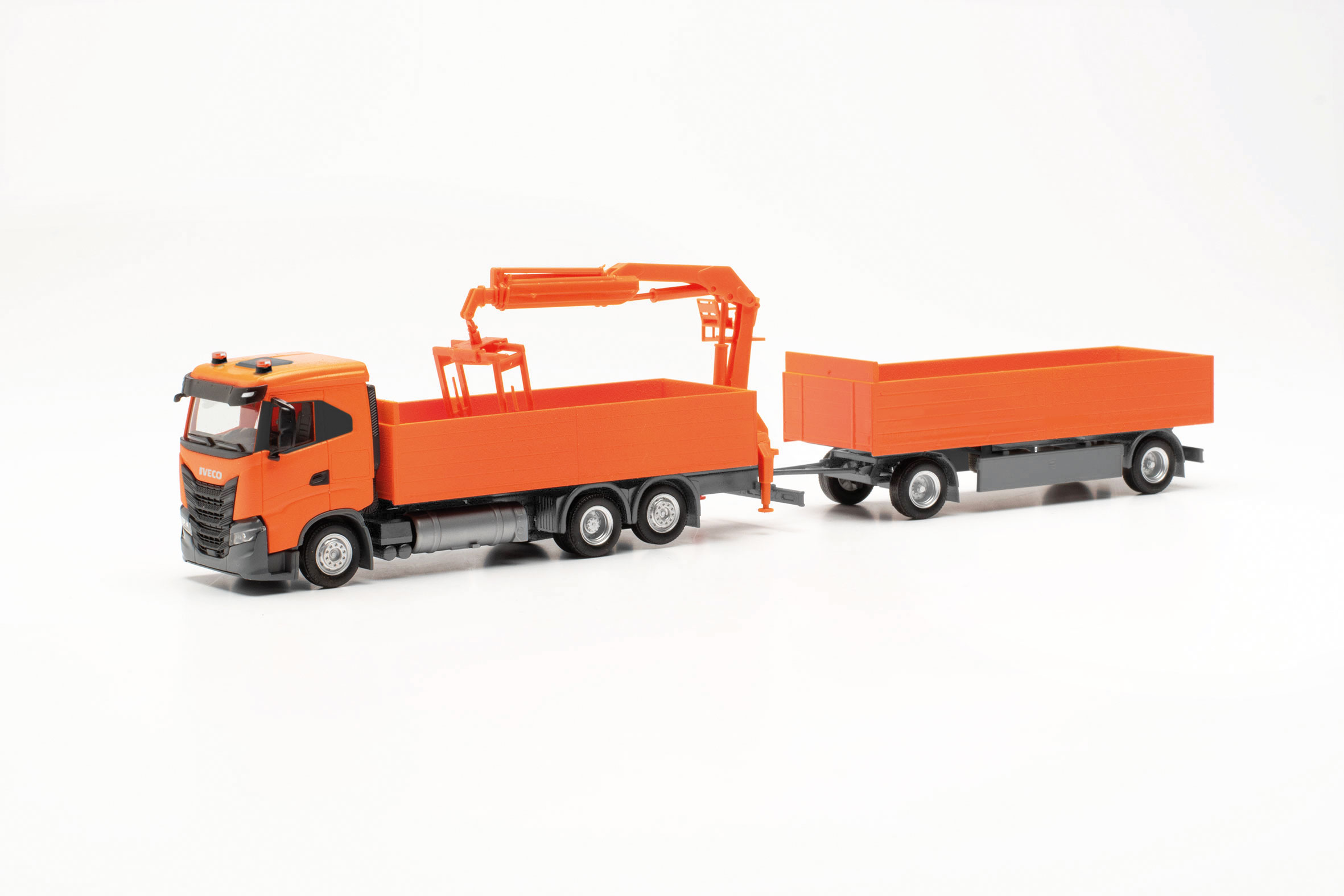 Iveco S-Way ND Baustoff-Hängerzug, orange