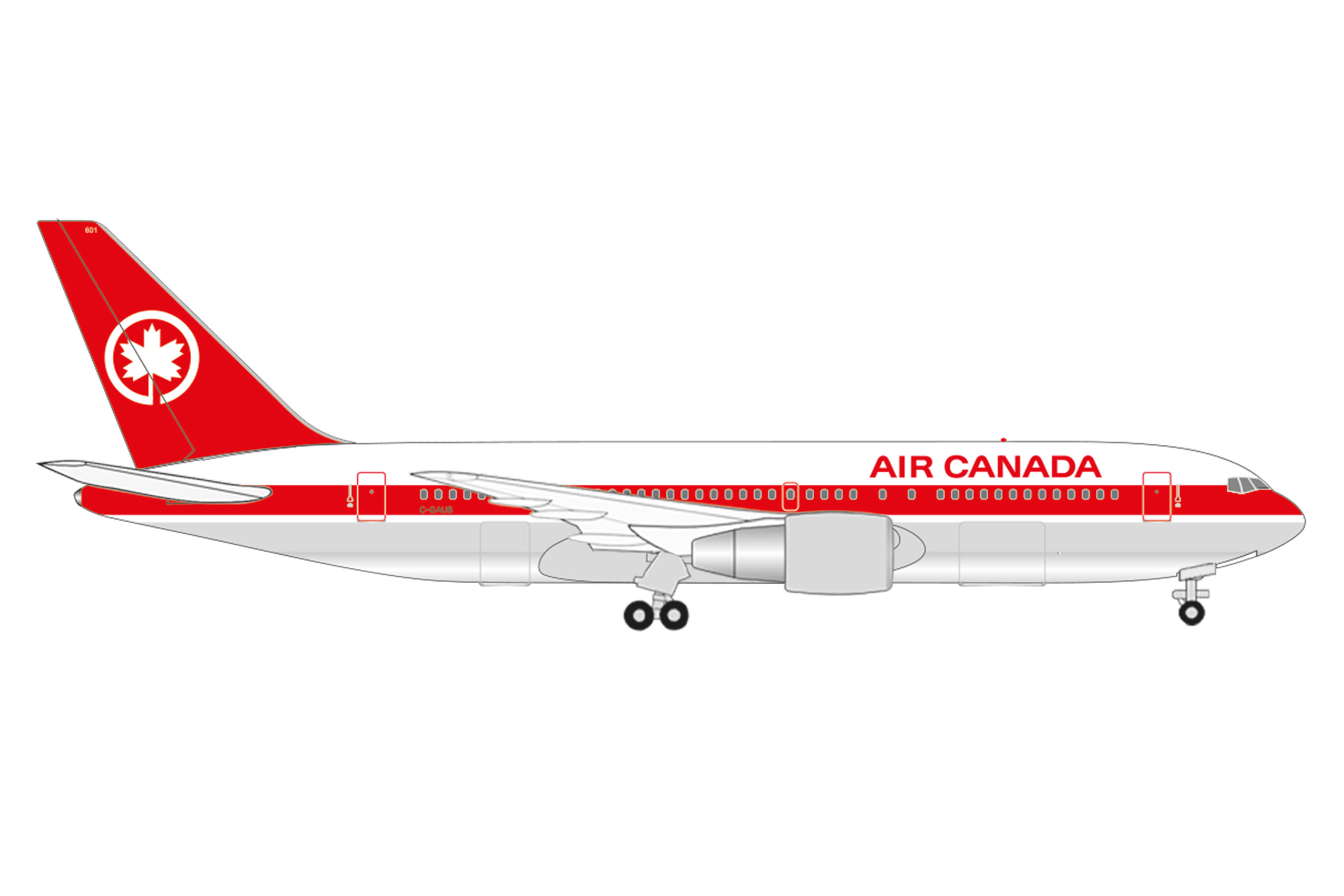Air Canada Boeing 767-200 Reg.: C-GAUB