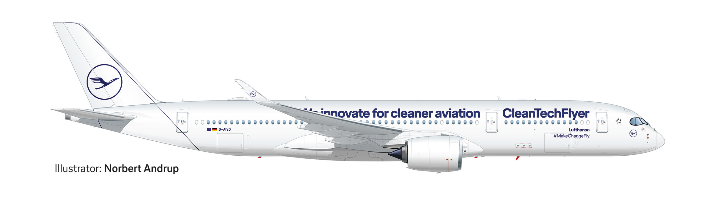 Lufthansa Airbus A350-900 “CleanTechFlyer” – Reg.: D-AIVD