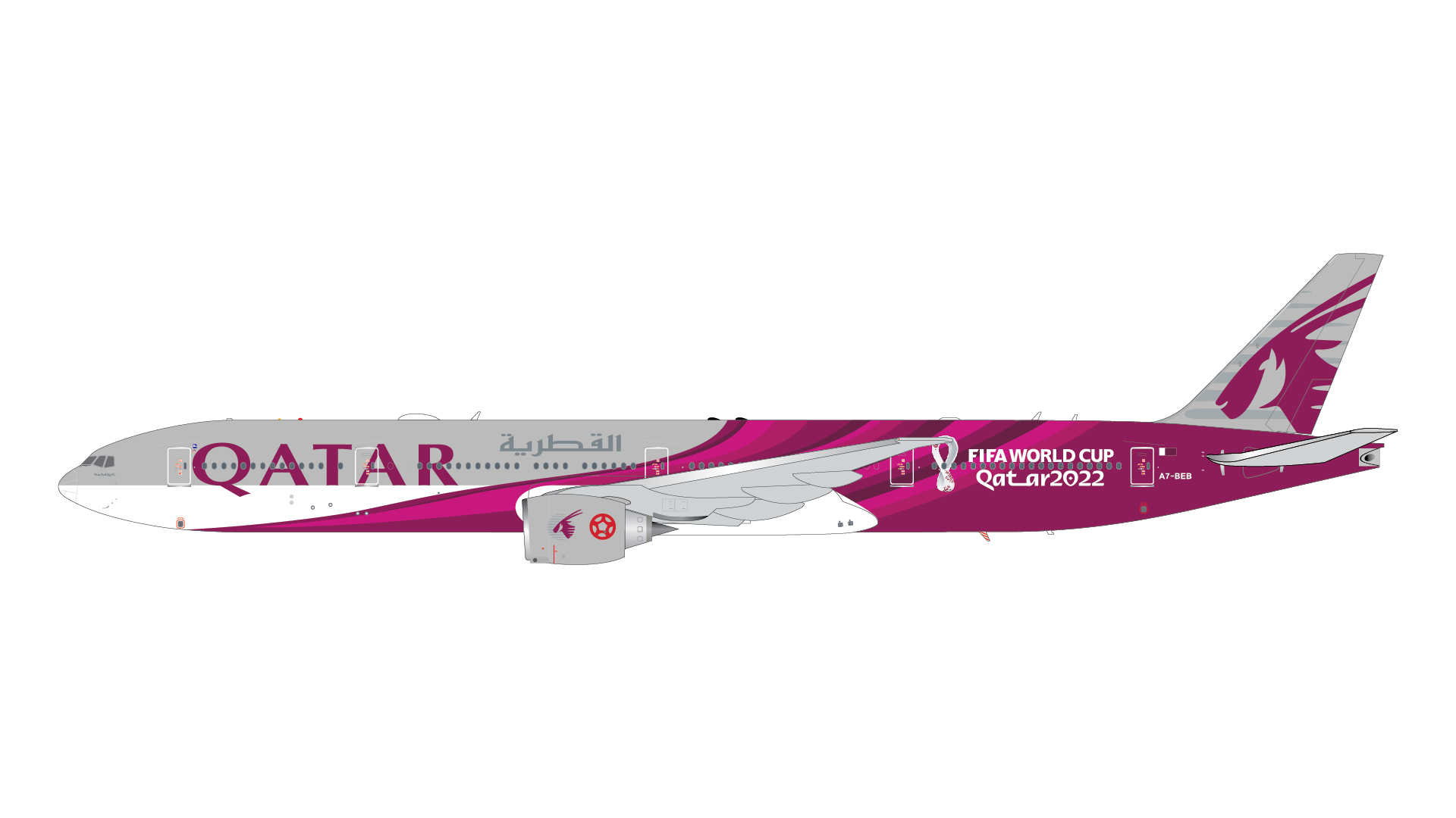 Qatar Airways Boeing 777-300ER "Qatar FIFA World Cup 2022" Reg.: A7-BEB
